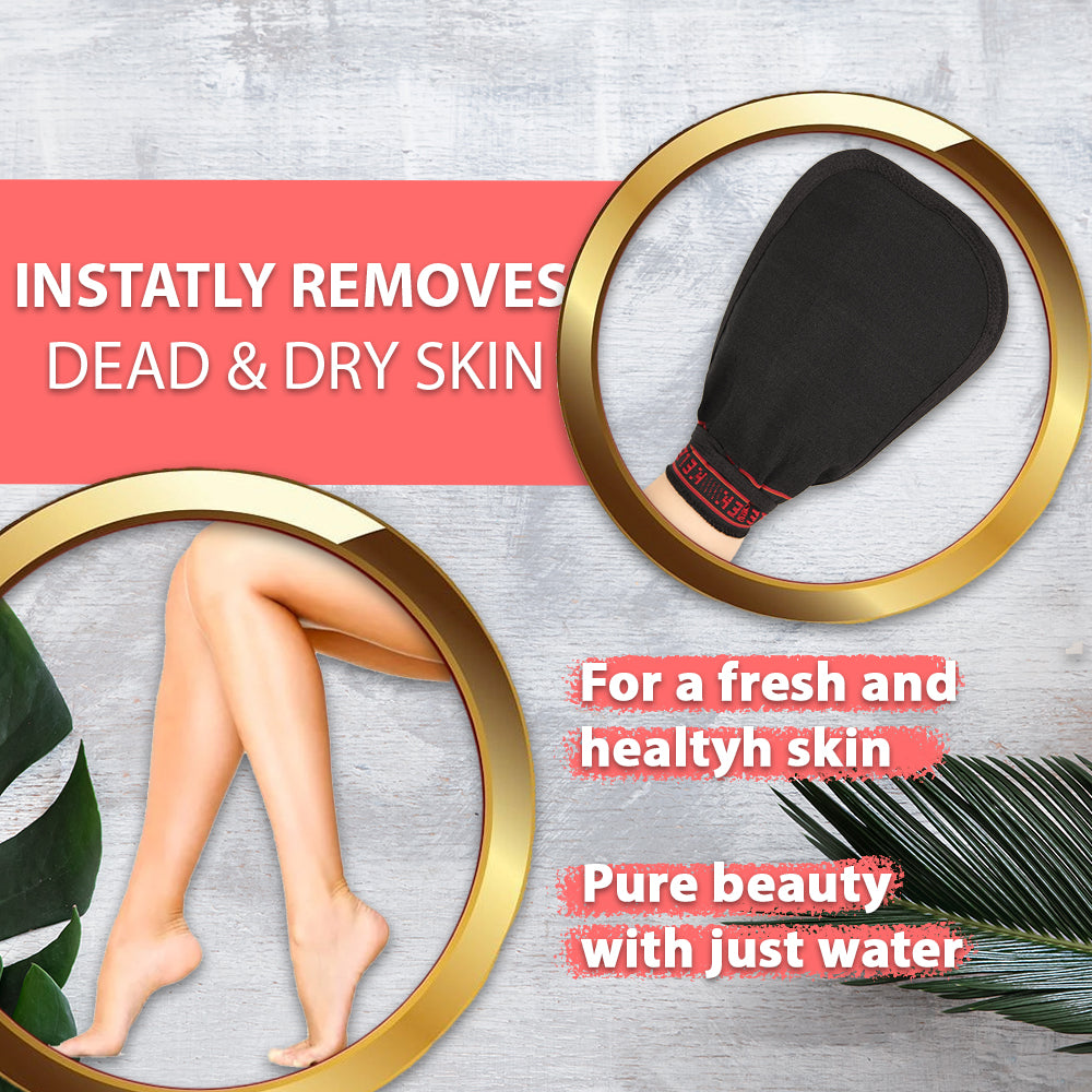(2 Stück grob) Kelebek Premium Natürliche Peelinghandschuhe, Türkisches Hammam Kese, Original Peelinghandschuh, Körperpeeling für Männer und Frauen
