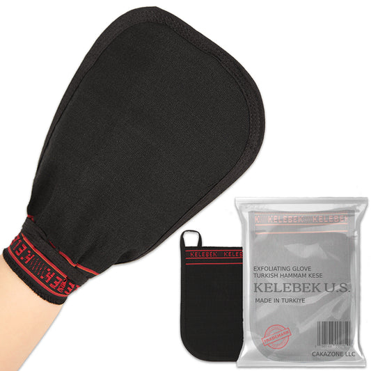 (2 Stück grob) Kelebek Premium Natürliche Peelinghandschuhe, Türkisches Hammam Kese, Original Peelinghandschuh, Körperpeeling für Männer und Frauen 