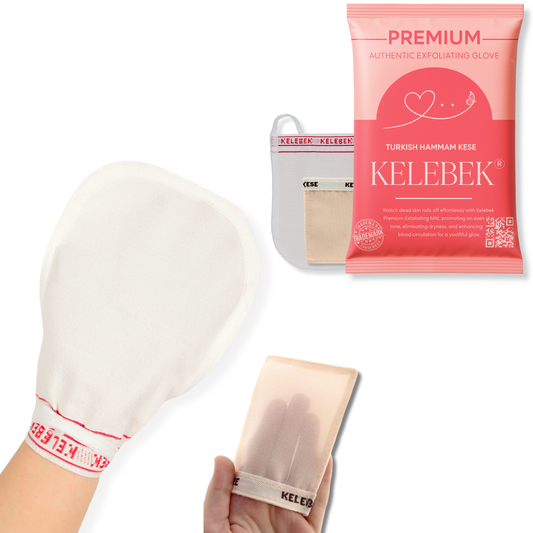 Kelebek Seiden-Peelinghandschuh (Set für Körper und Gesicht) 