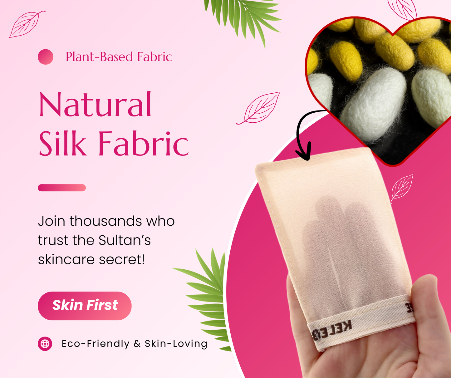 Kelebek Silk Exfoliating Mitt (Set of Body & Face)